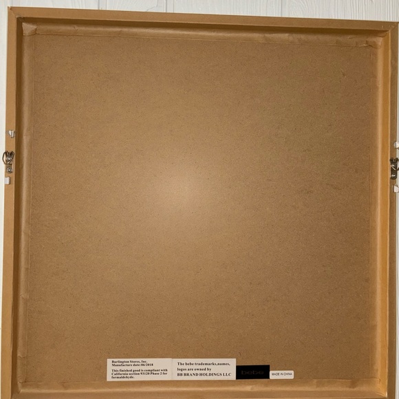 Bebe Wood Framed Canvas Soft Textured Print - Picture 3 of 3